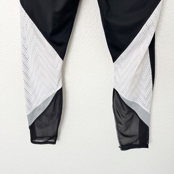 [Athleta] Black Colorblock High Rise Mesh Precision 7/8 Tight Legging Sz Large L - Picture 6 of 10